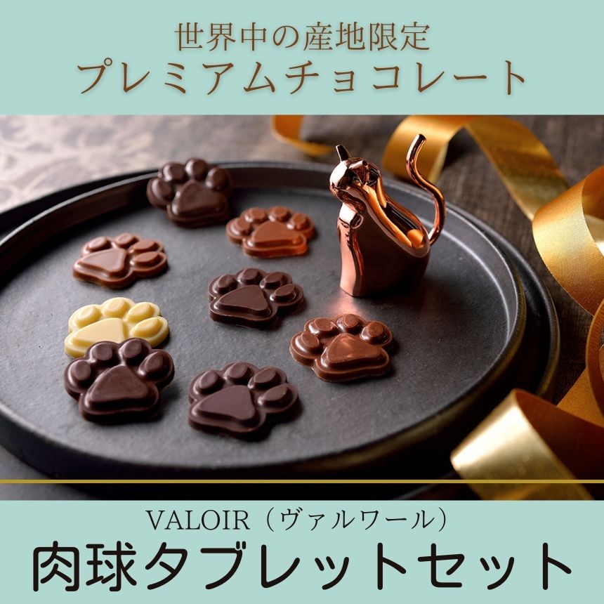 VALOIR【肉球タブレットセット】猫好きショコラトリーの可愛いチョコをレビュー